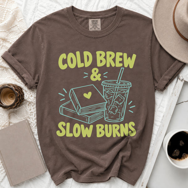 Cold Brew Slow Burns Tee in Espresso
