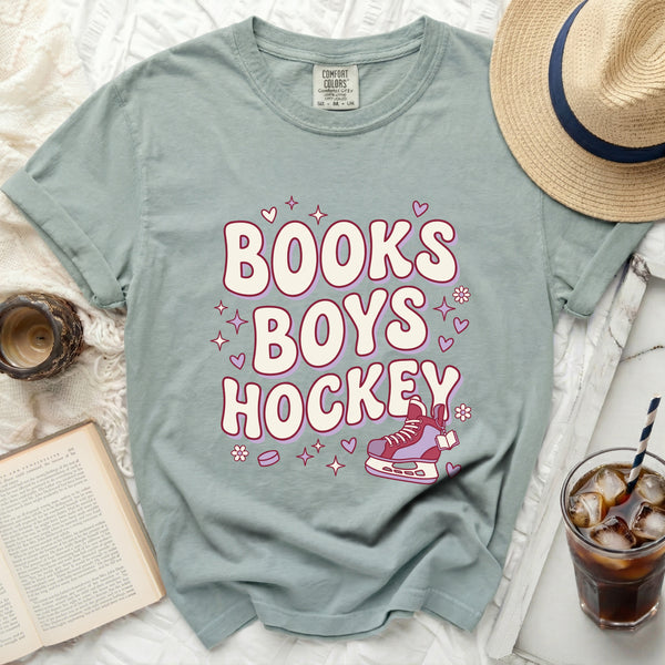 Books Boys Hockey Tee in Bay