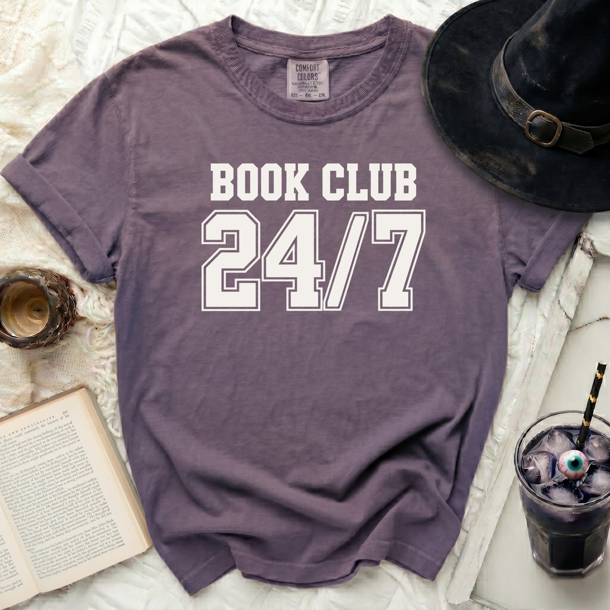 Book Club 24/7 Tee