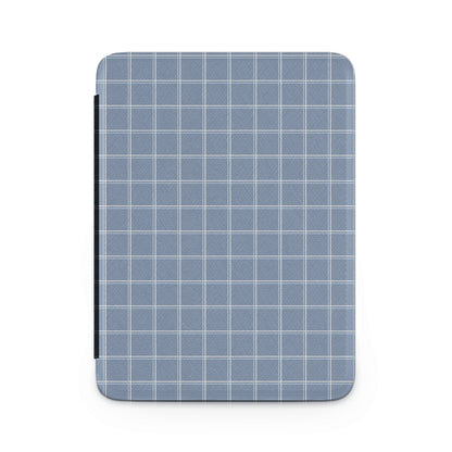Blue Grid Pattern Design iPad Case Cover