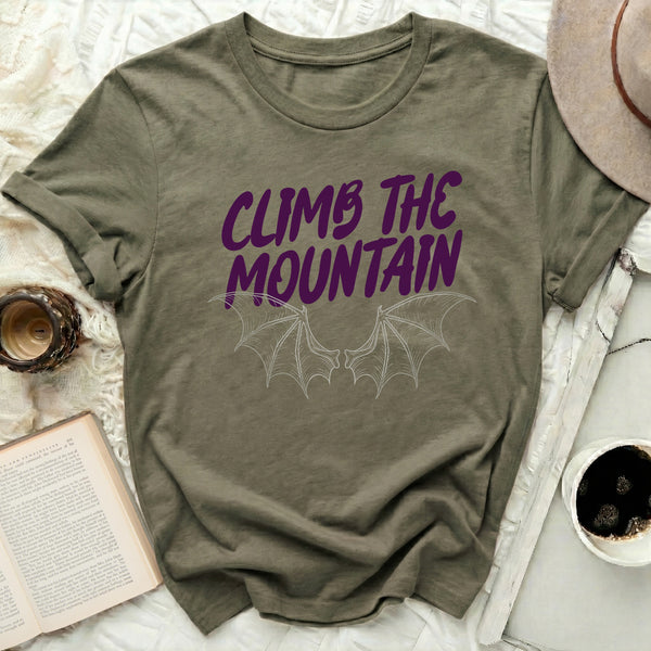 Violet Shadow Ascent Tee in Military Green