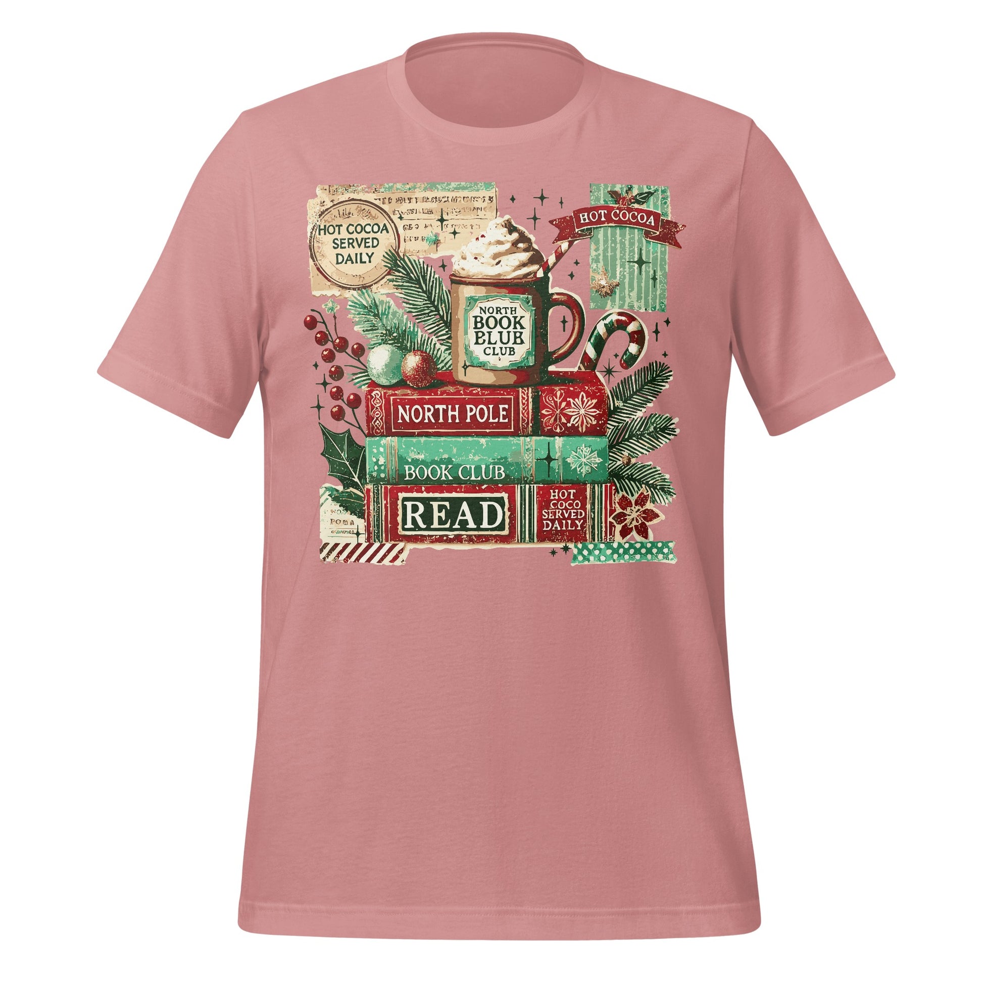 Christmas Hot Cocoa Book Club North Pole Read T-shirt