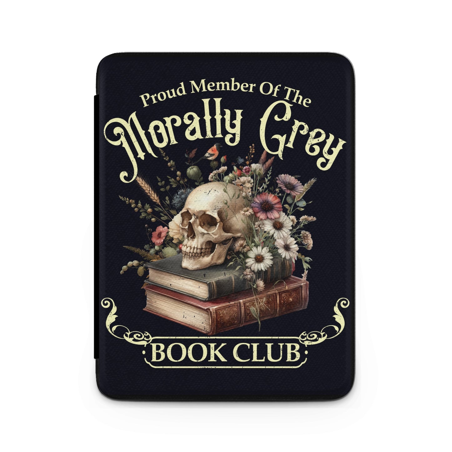 Proud Member Of The Morally Grey Book Club Floral Skull product type