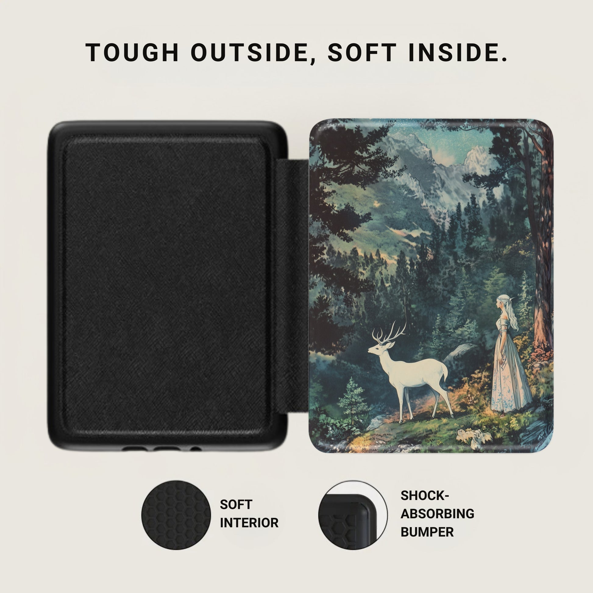 Tough Outside Soft Inside Enchanted Forest Design Case