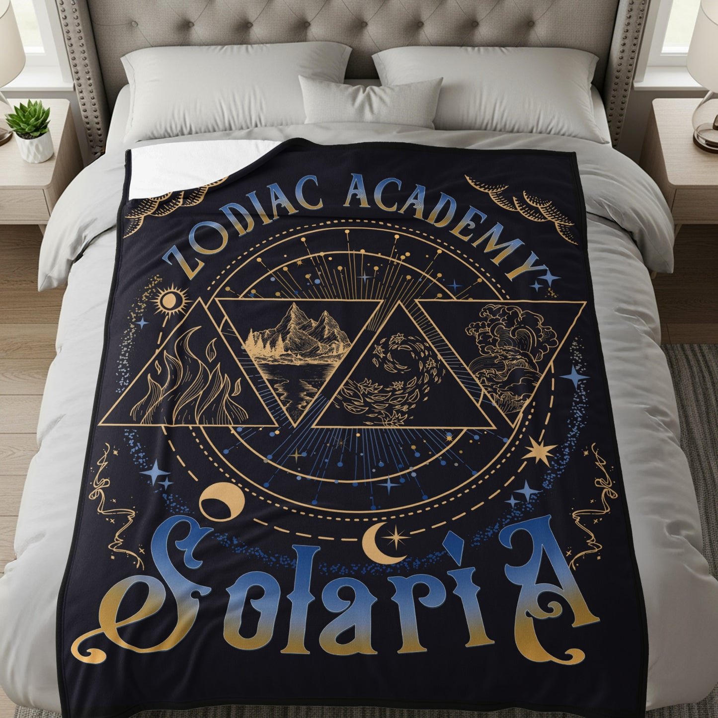 Zodiac Academy Solaria Themed Bedding Blanket