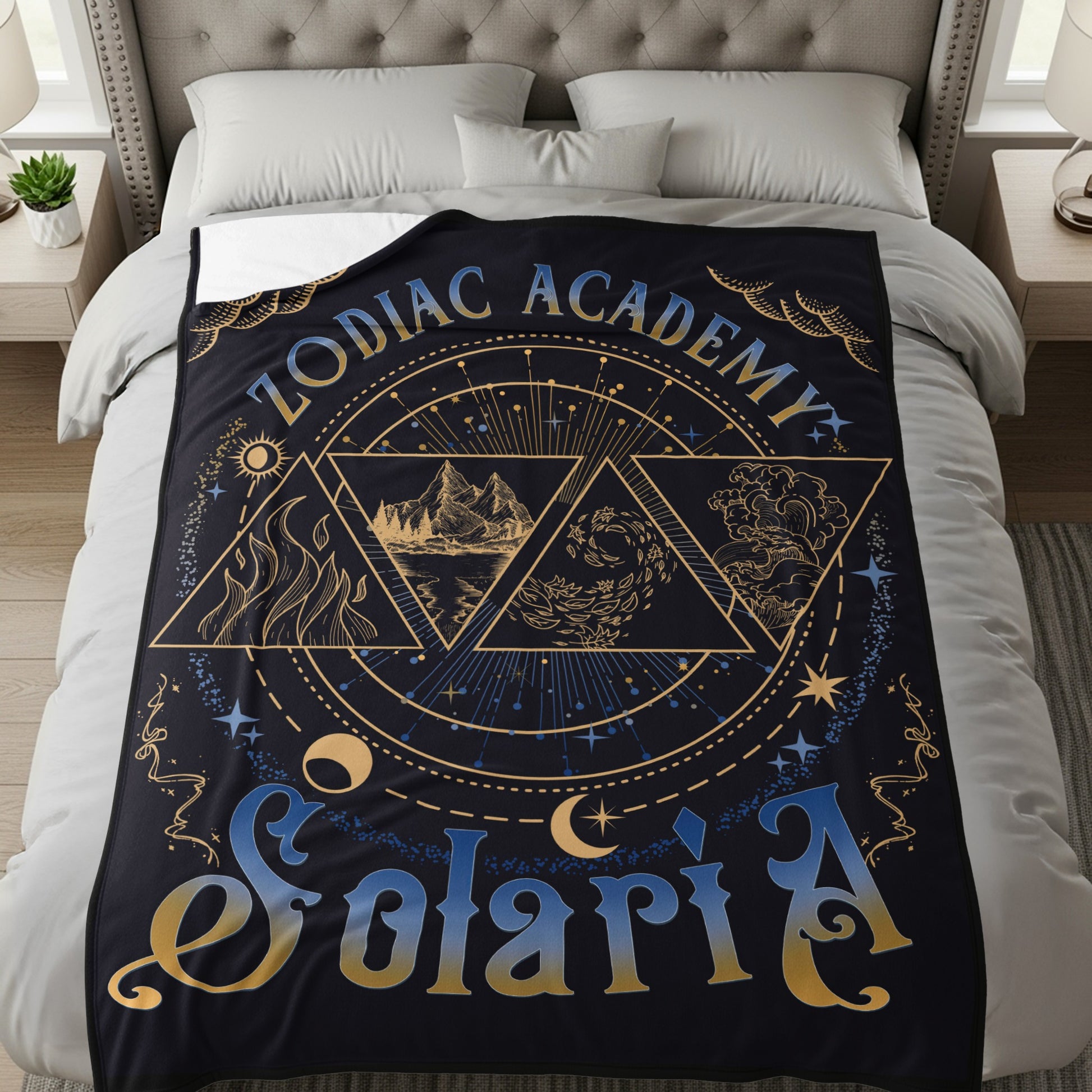 Zodiac Academy Solaria Themed Bedding Blanket