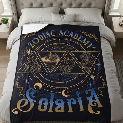 Zodiac Academy Solaria Themed Bedding Blanket