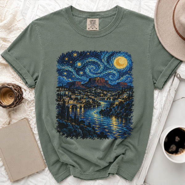 Starry Velaris Tee in Moss
