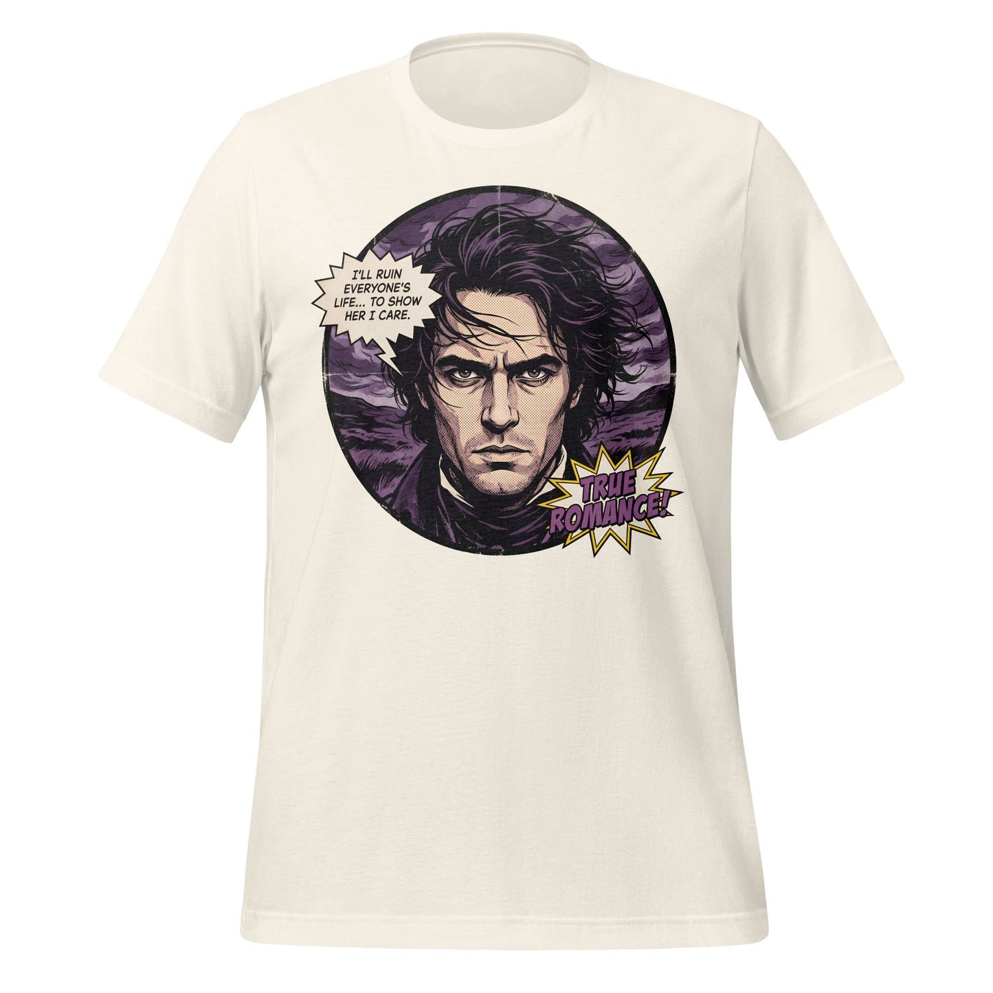 True Romance Comic Style Graphic T-Shirt Bold Design