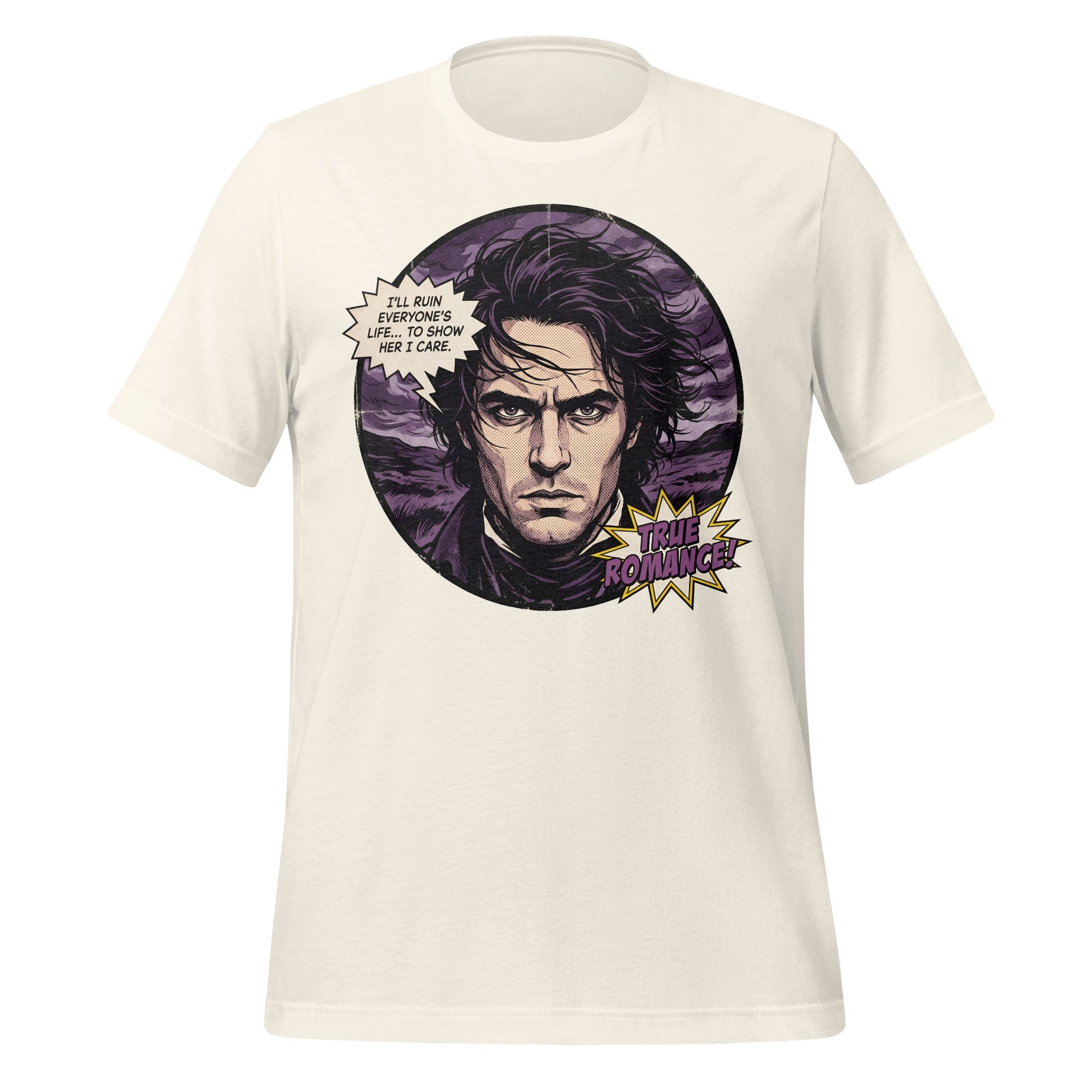 True Romance Comic Style Graphic T-Shirt Bold Design