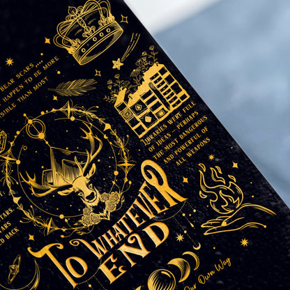 To Whatever End Crown Deer Library Quote product type