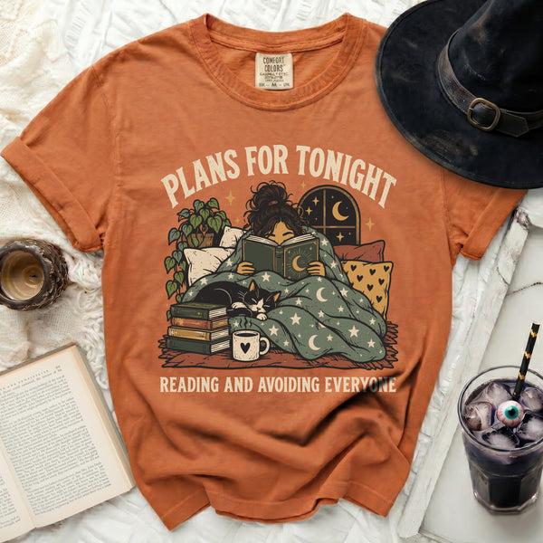 Plans For Tonight Tee in Yam