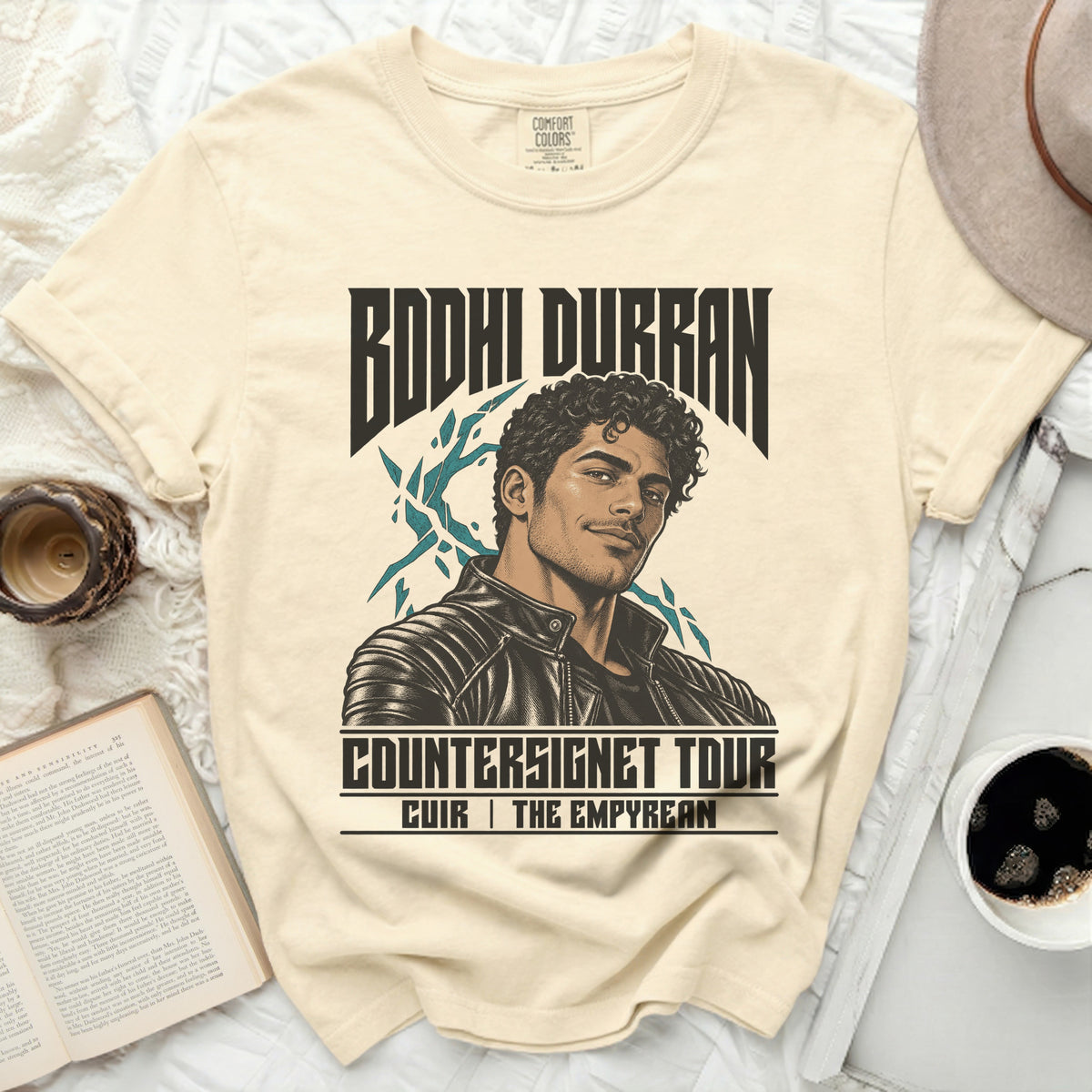 Bodhi Durran Countersignet Tour CUIR The Empyrean graphic t-shirt.