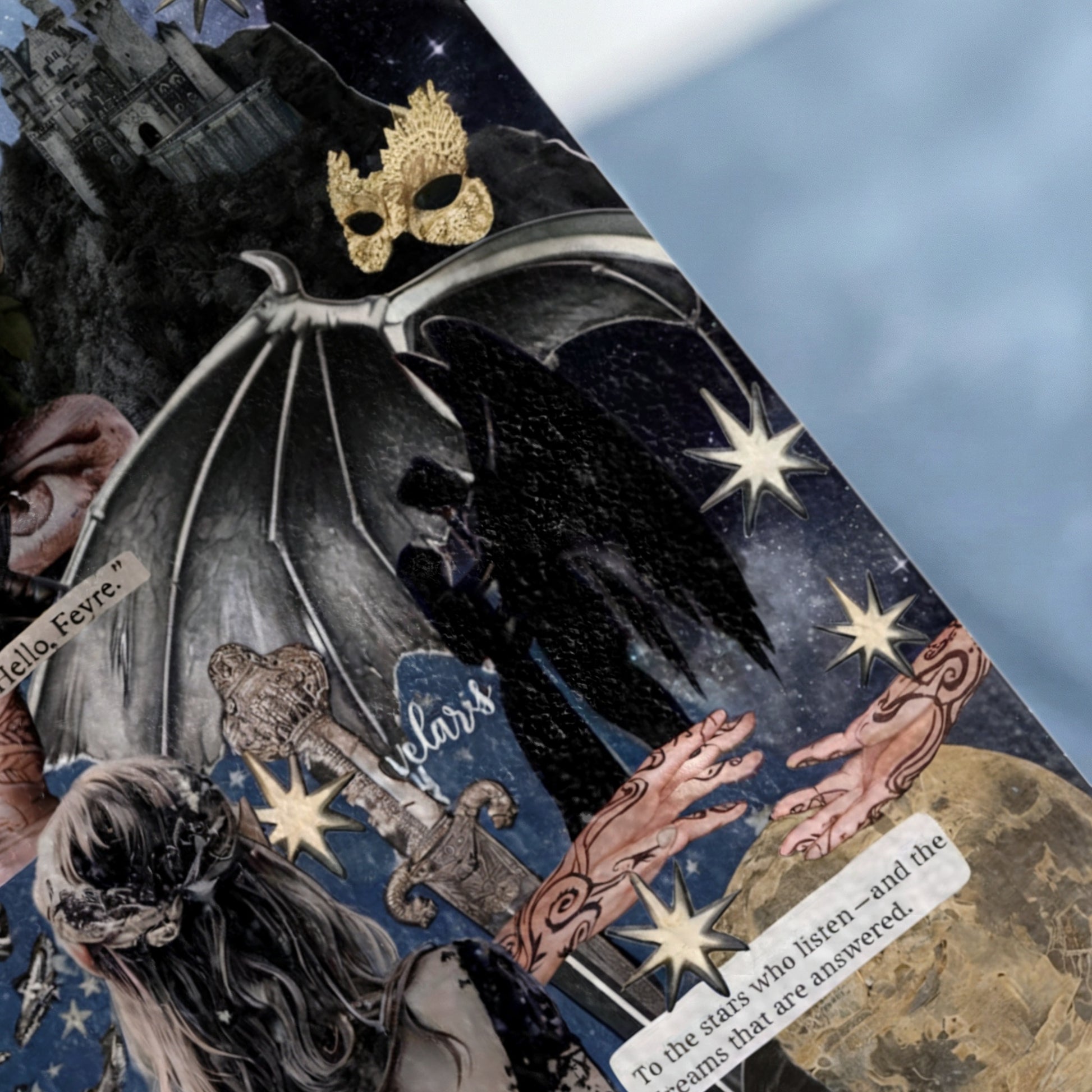 Velaris Feyre Castle Mask Stars Hands Tattoos product type