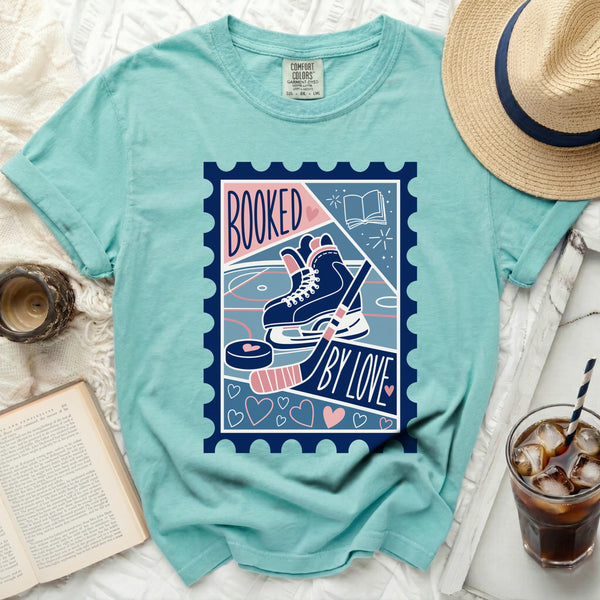 Booked by Love Hockey Fan Tee in Island Reef