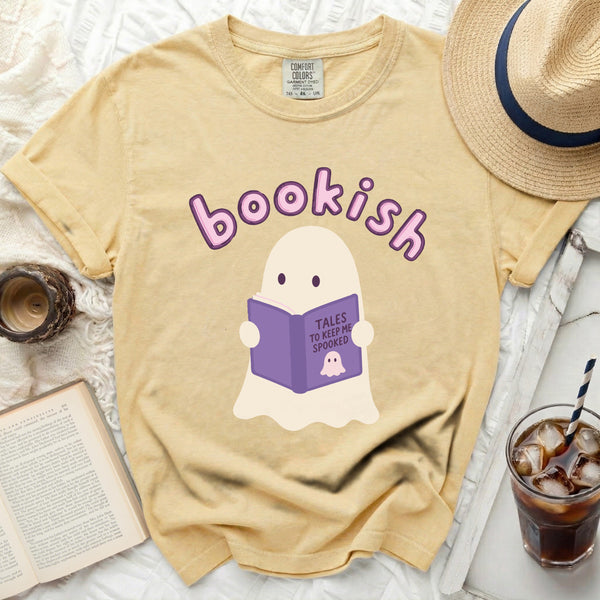 Bookish Ghost Tee in Butter