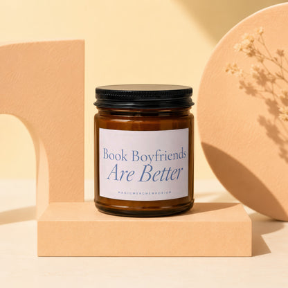 Book Boyfriends Candle