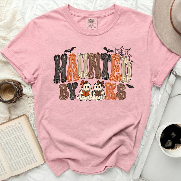 Haunted By Books Tee in Blossom