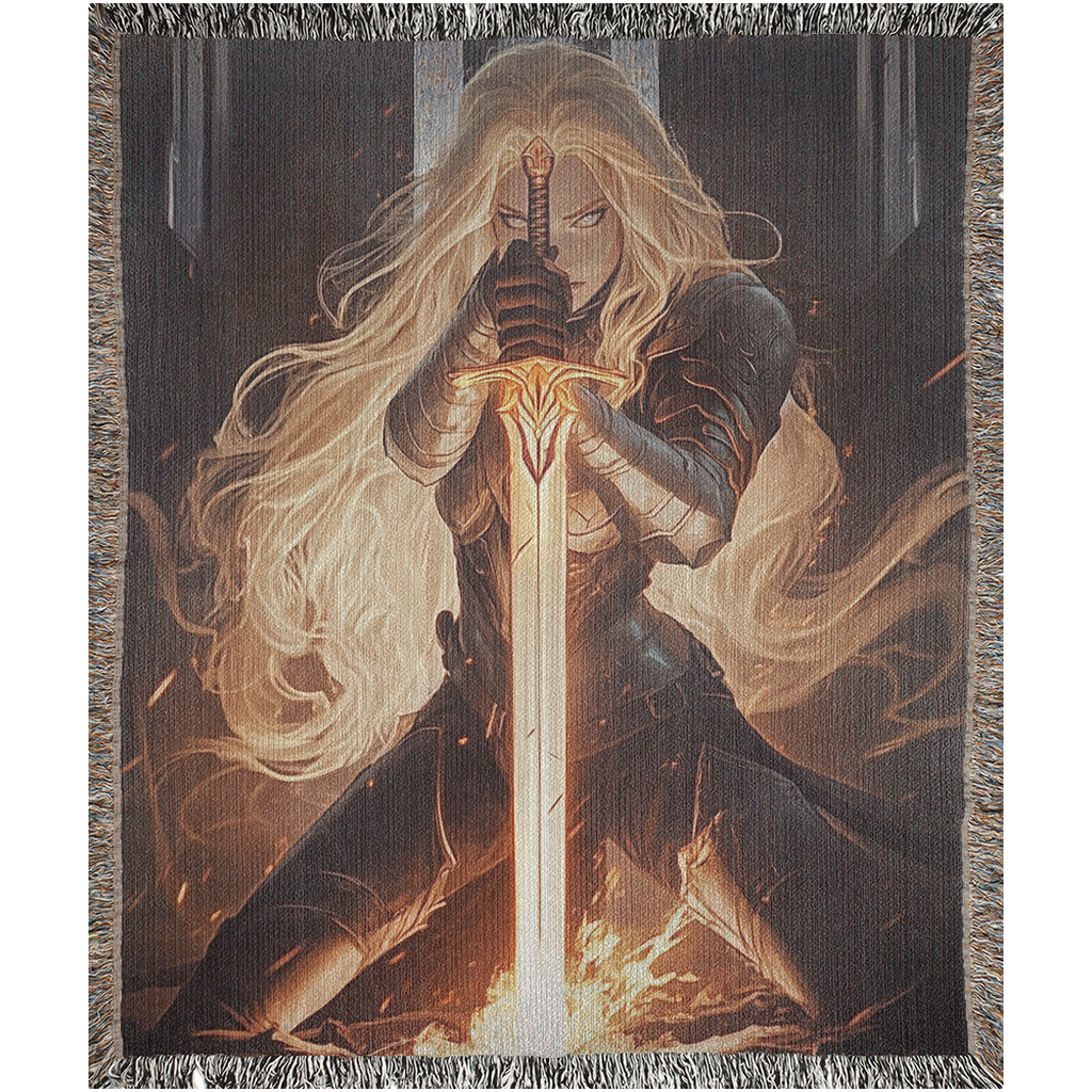 🔥 Aelin Galathynius Woven Tapestry Blanket | Throne of Glass & Bookish Gifts 🗡️