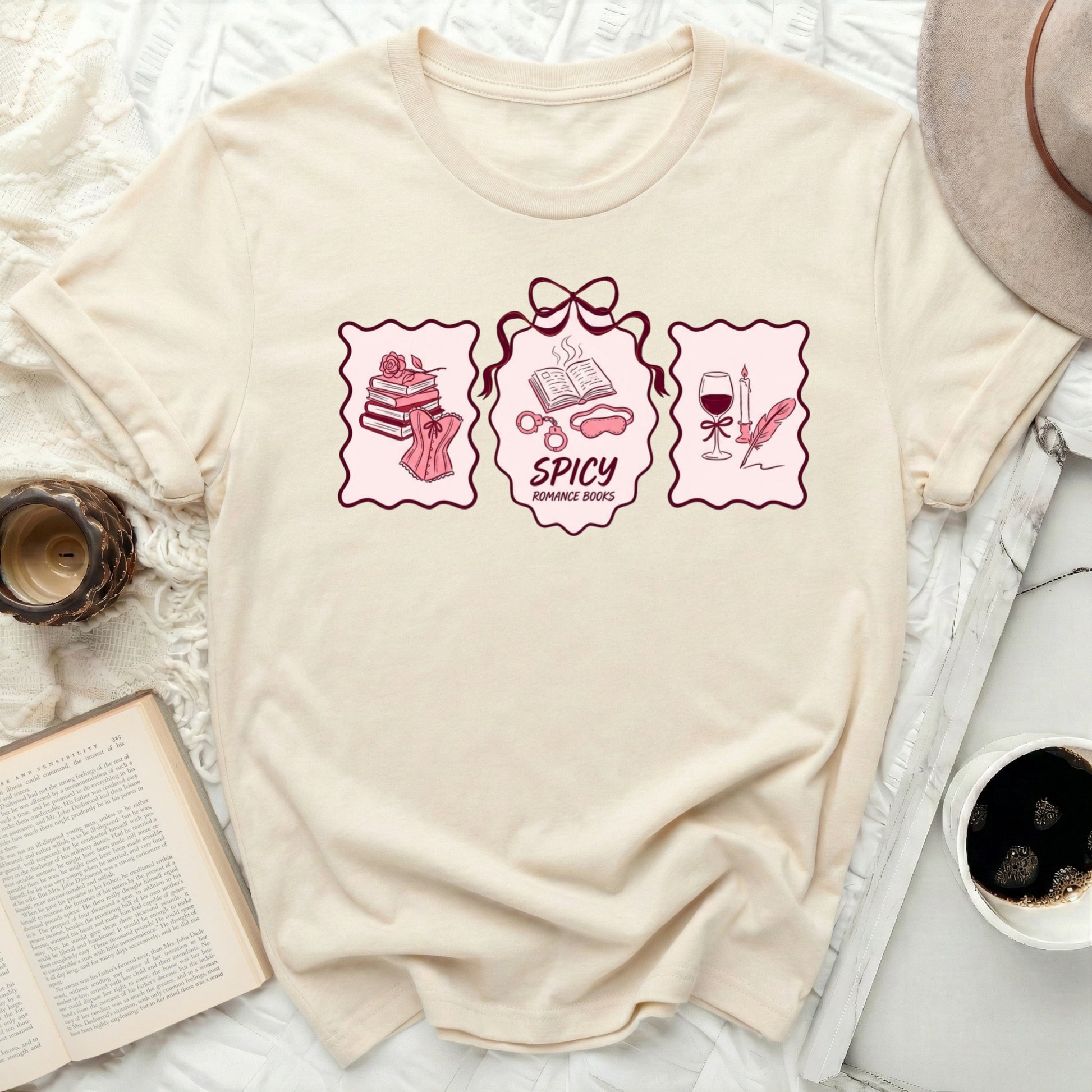 Spicy Romance Books Fan Reader Aesthetic product type