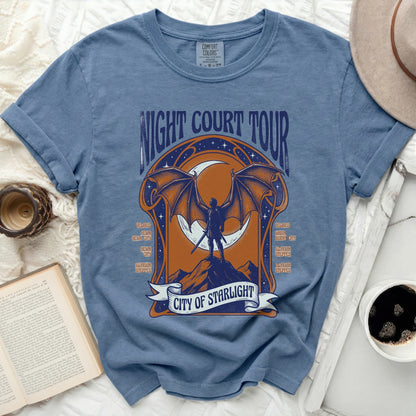 Night Court Tour City of Starlight t-shirt with fantasy art.