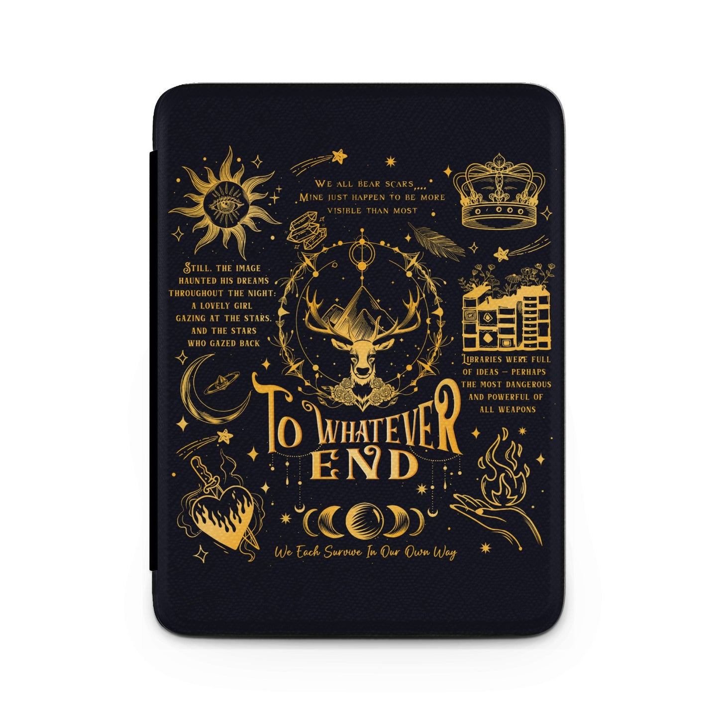 To Whatever End Golden Deer Crown Stars Moon product type