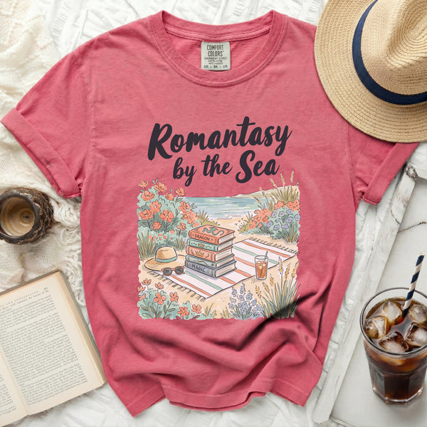 Romantasy by the Sea Tee in Crunchberry