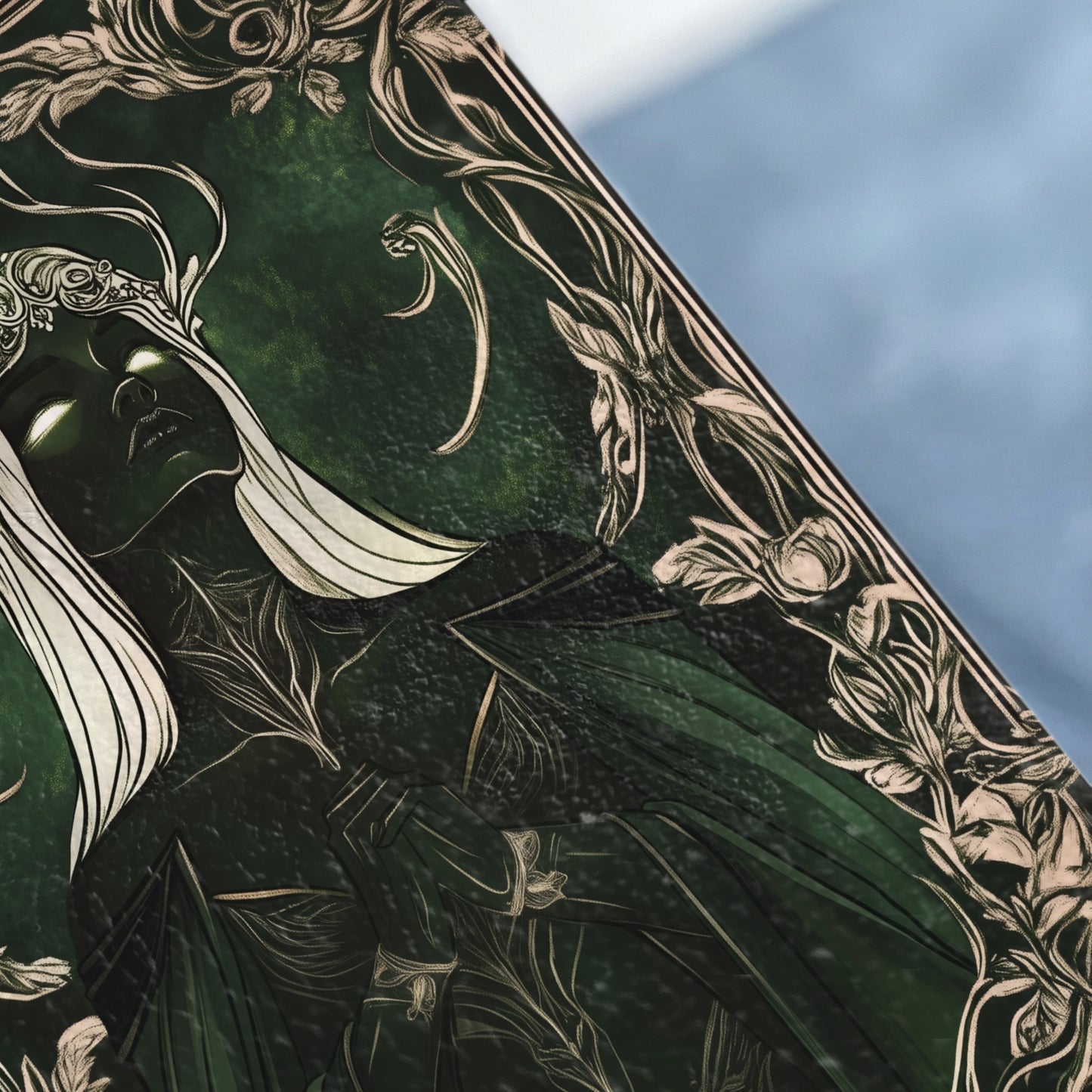 Mystic Elven Goddess Glowing Eyes Verdant Art product type