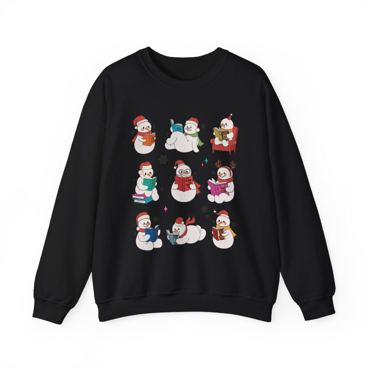 Festive Snowmen Sweatshirt with Holiday Cheer