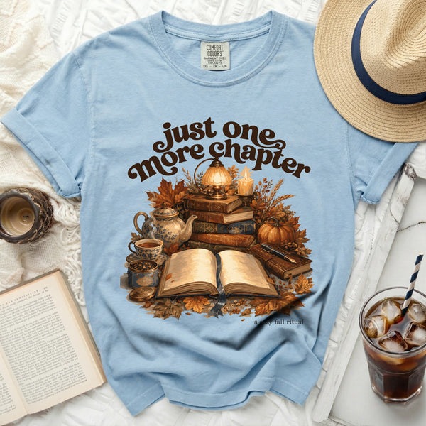 Cozy Chapter Tee in Chambray