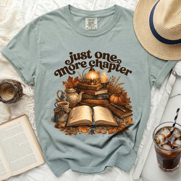 Cozy Chapter Tee in Bay