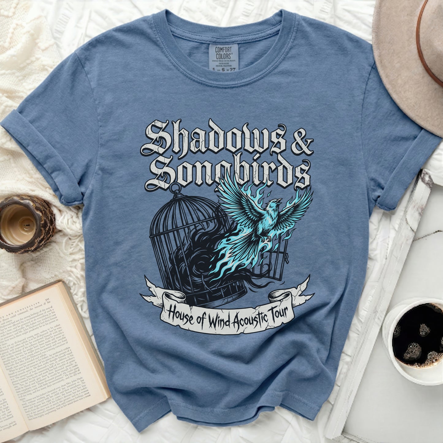 Shadows & Songbirds House of Wind Acoustic Tour t-shirt.