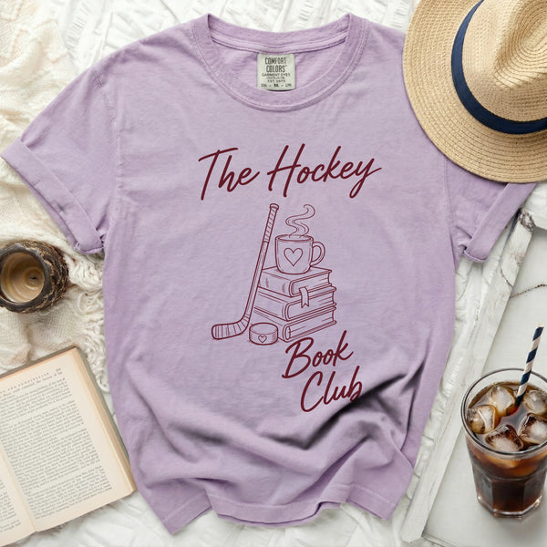 The Hockey Book Club Tee in Orchid