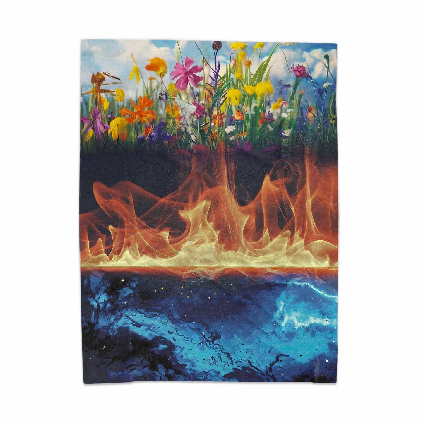 Vibrant Nature and Elements Design Blanket