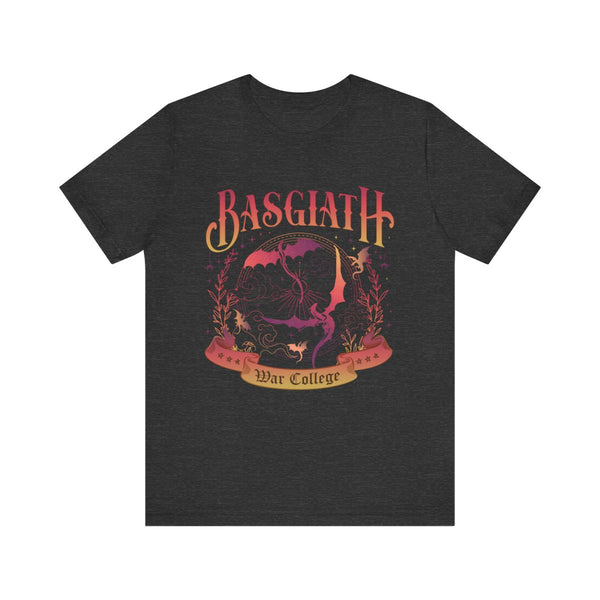 Basgiath War College Tee in Dark Grey Heather