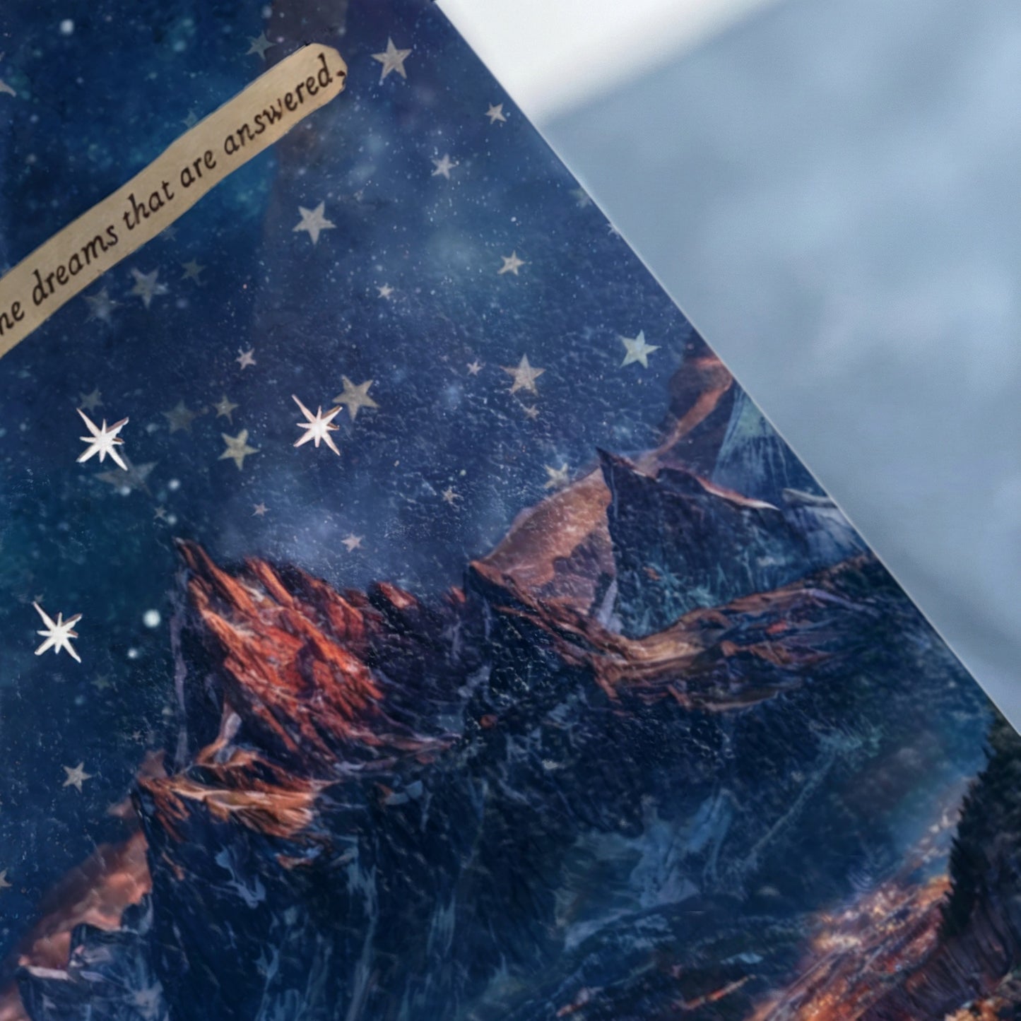 Mountainous Night Sky Stars the dreams that are answered product type