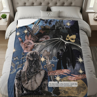 To the stars who listen inspired blanket