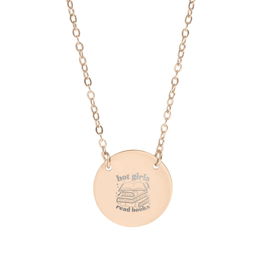 Hot Girls Read Books Pendant Necklace Jewelry