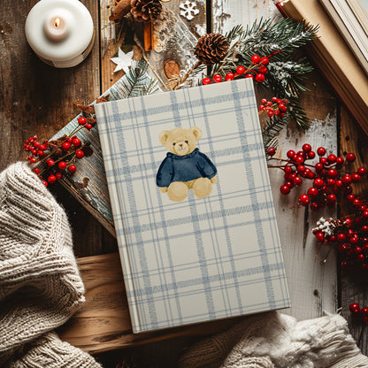 Cozy Teddy Bear Friends Plaid Journal Notebook