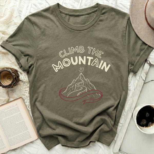 Gilded Ribbon Mountain Tee in Military Green
