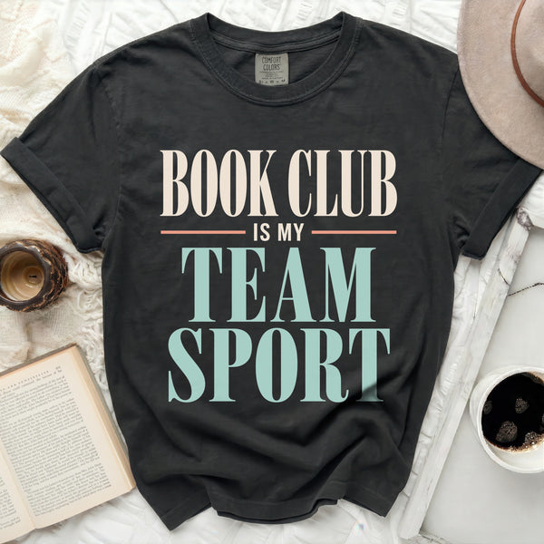 Book Club Team Sport Tee in Black