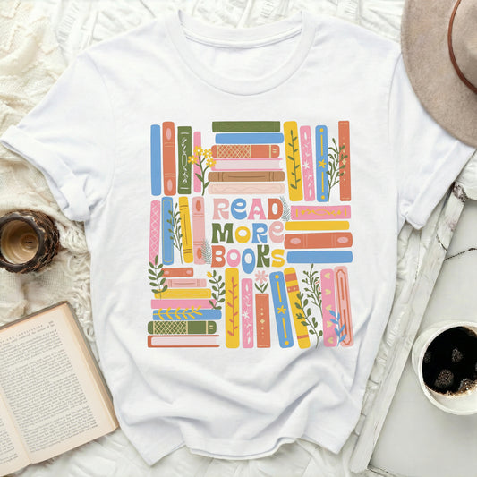 Read More Books Colorful Graphic Tee
