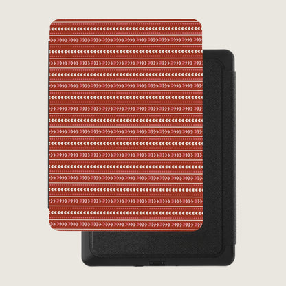 Red and White Striped Kindle Case Protective Cover