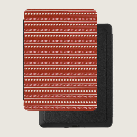 Red and White Striped Kindle Case Protective Cover