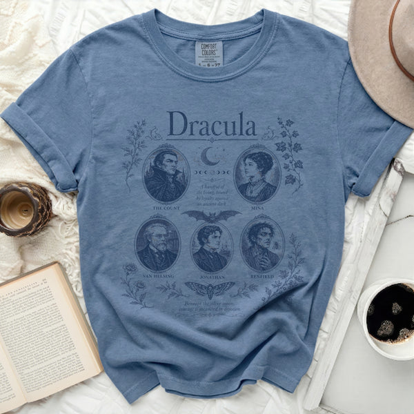 Vintage Dracula Tale Tee in Blue Jean