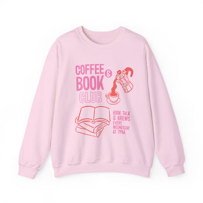Coffee & Book Club Sweatshirt for Cozy Reading Sessions