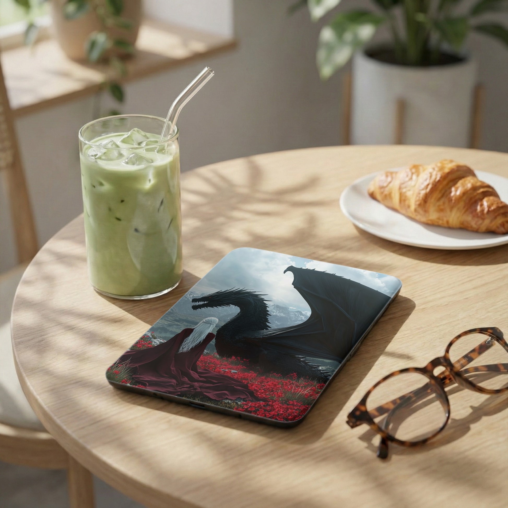 Dark Dragon White Hair Red Cloak Poppies Product Type