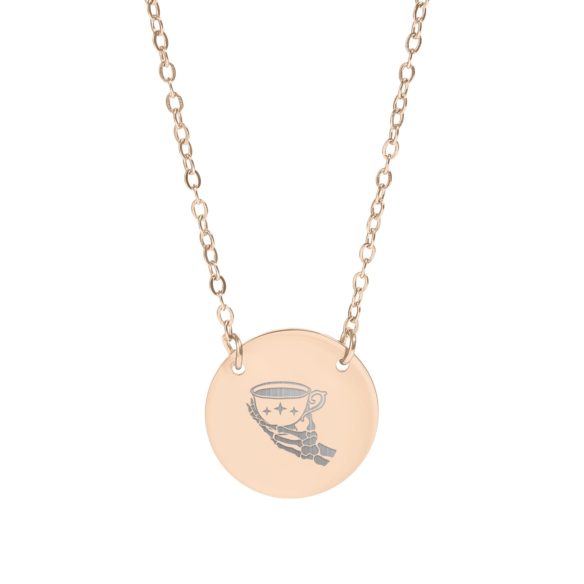 Elegant Pendant Necklace with Intricate Teacup Design