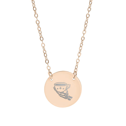 Elegant Pendant Necklace with Intricate Teacup Design