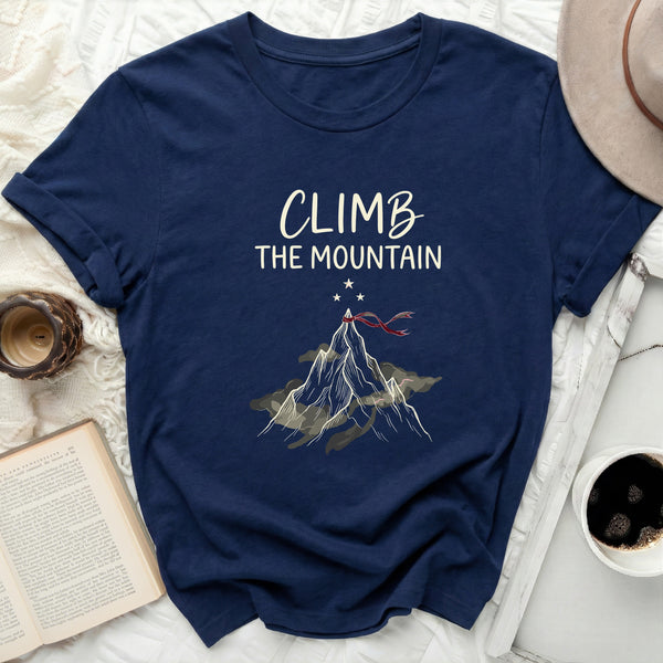Mist & Ribbon Mountain Tee in Navy